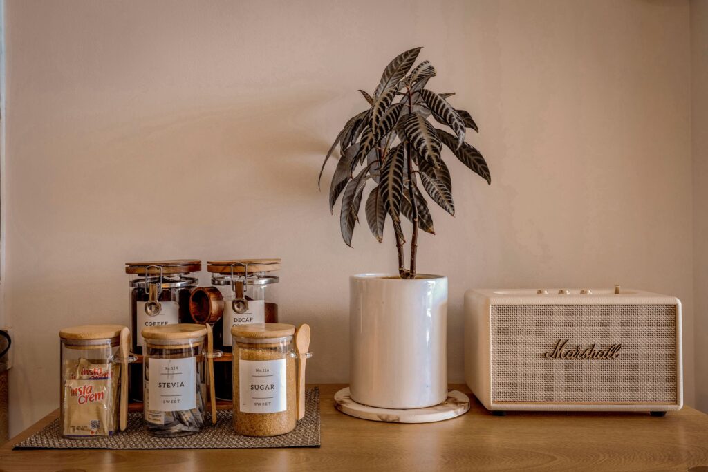 home coffee bar station organization