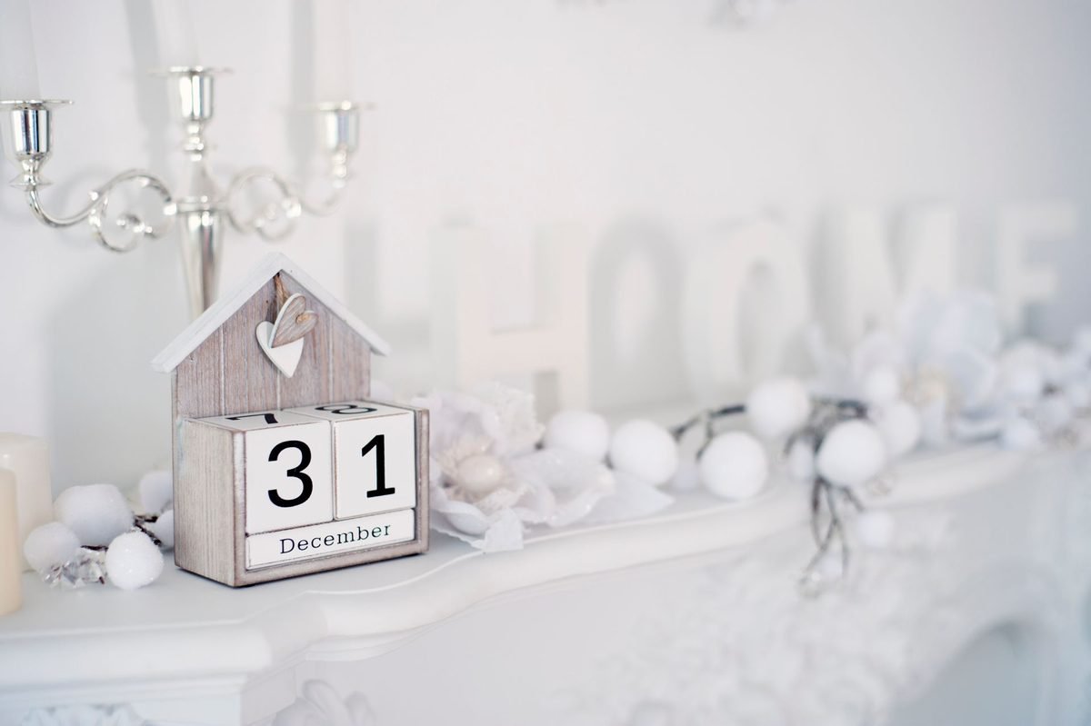 New year calendar for a fresh home reset